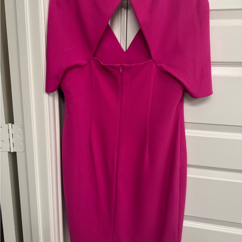 Vince Camuto Capelet Sheath Cocktail Dress, Pink - Picture 3 of 5